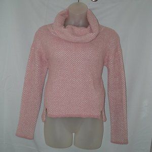 Pink Sz Large Casual Wear Soft Stretchy Roomy Cowl Neck Sweater WARM & COZY
